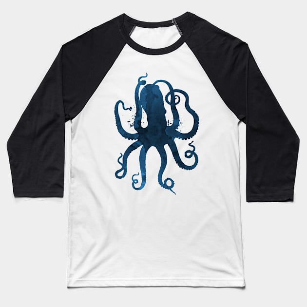 Octopus Baseball T-Shirt by TheJollyMarten